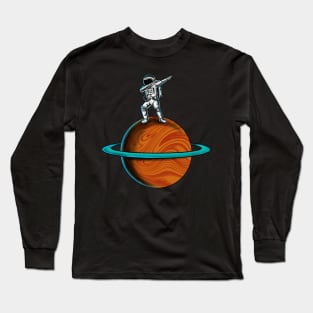 Astronaut Dabbing Long Sleeve T-Shirt